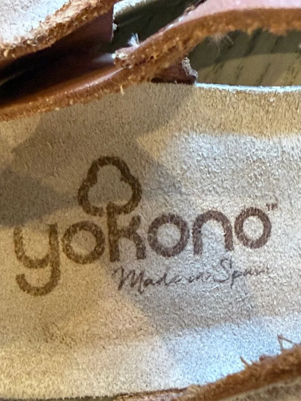 Women's Yokono Tan Wedge Sandals size 6.5